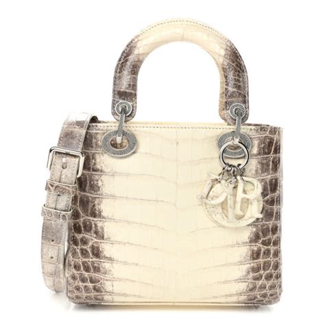 lady dior himalayan croc price|CHRISTIAN DIOR Niloticus Crocodile Himalaya Crystal Medium .